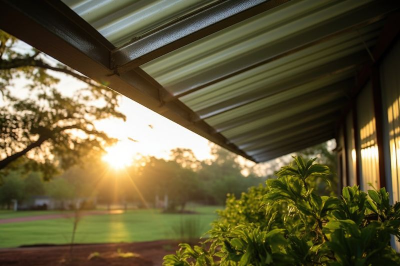 Metal Awning Installation detail